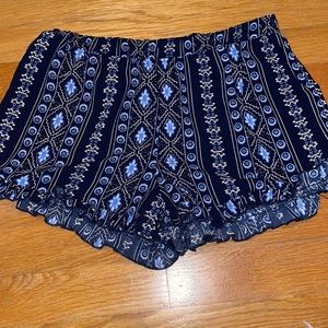 Pinc premium size XL blue ruffle shorts